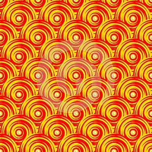 Design seamless colorful swirl pattern. Bright geo