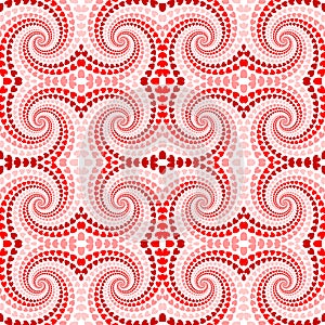 Design seamless colorful twirl movement pattern. A