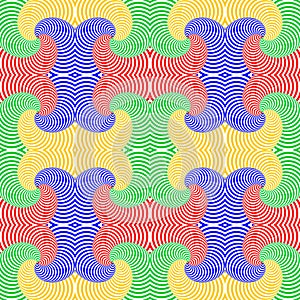 Design seamless colorful whirl pattern
