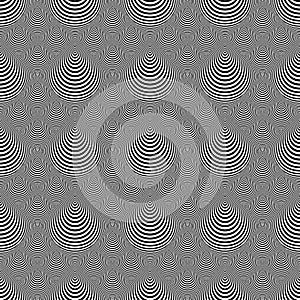 Design seamless cone illusion background