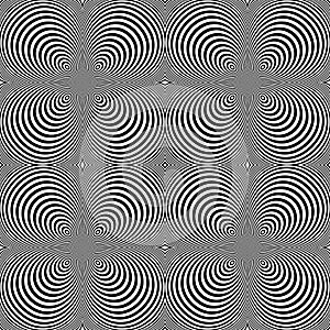 Design seamless cone illusion background