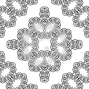 Design seamless decorative lacy pattern