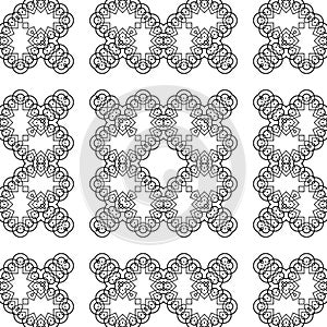 Design seamless decorative lacy pattern