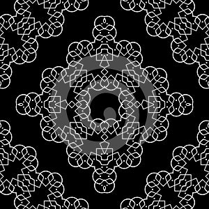 Design seamless decorative lacy pattern