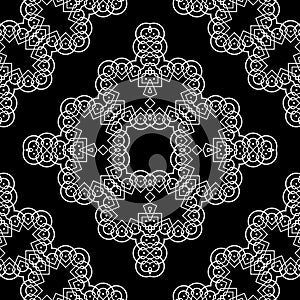 Design seamless decorative lacy pattern