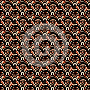 Design seamless decorative spiral pattern