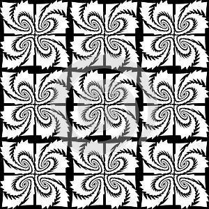 Design seamless monochrome decorative pattern