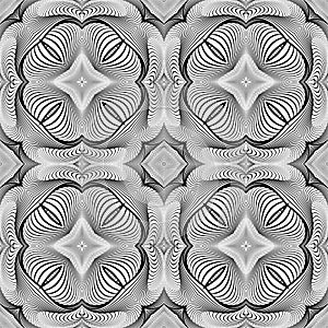 Design seamless monochrome decorative pattern