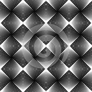 Design seamless monochrome geometric pattern