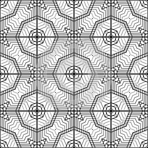 Design seamless monochrome geometric pattern