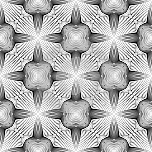 Design seamless monochrome geometric pattern