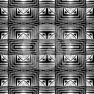 Design seamless monochrome geometric pattern