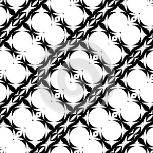 Design seamless monochrome geometric pattern