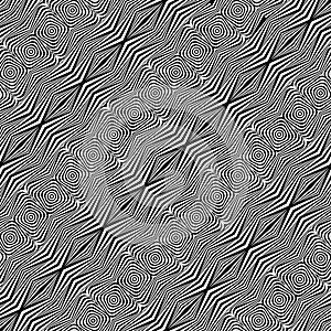 Design seamless monochrome geometric pattern