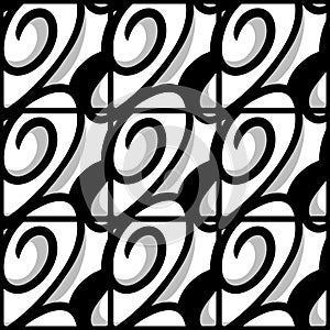 design seamless monochrome geometric pattern. abstract background. art