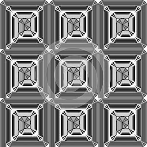 Design seamless monochrome labyrinth pattern