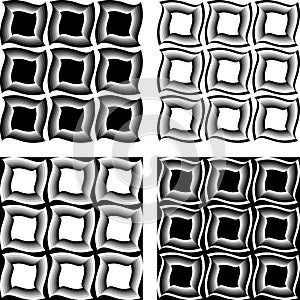 Design seamless monochrome pattern