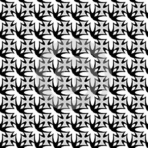 Design seamless monochrome pattern