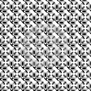 Design seamless monochrome pattern