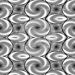 Design seamless monochrome twirl movement background