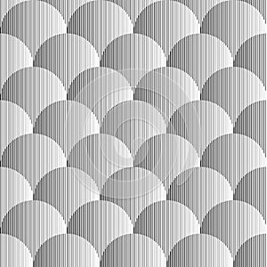 Design seamless monochrome volumetric pattern