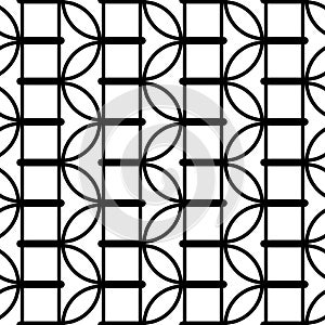 Design seamless monochrome waving pattern