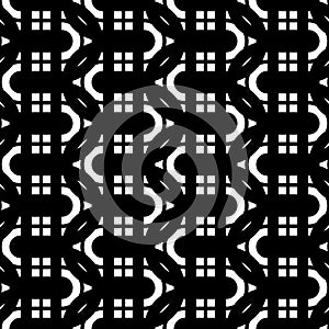 Design seamless monochrome waving pattern