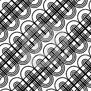 Design seamless monochrome waving pattern