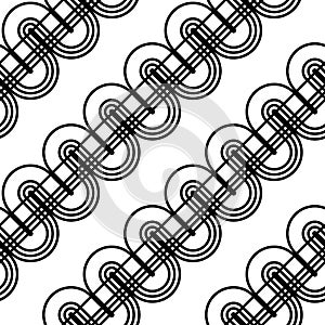 Design seamless monochrome waving pattern