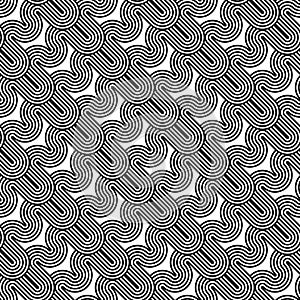 Design seamless monochrome waving pattern