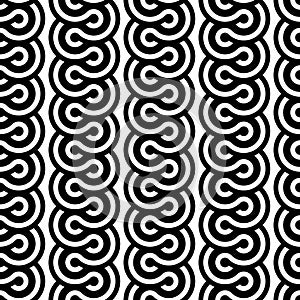 Design seamless monochrome waving pattern