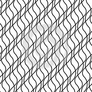 Design seamless monochrome zigzag pattern