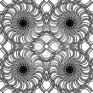 Design seamless spiral twisted backdrop