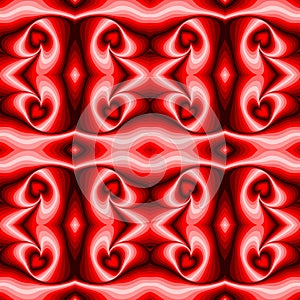 Design seamless swirl movement heart pattern