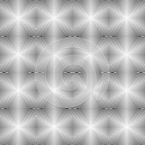 Design seamless uncolored geometric pattern