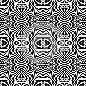 Design seamless uncolored vortex pattern photo