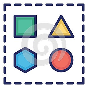Design, shape Isolated Vector Icon Which can easily modify or editable