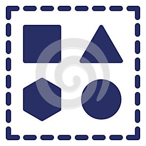 Design, shape Isolated Vector Icon Which can easily modify or editable