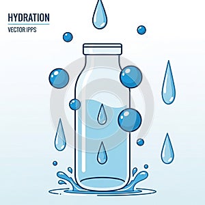 The design is simple with clean lines emphasizing fluidity and freshness