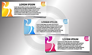Design simple Vector abstract banner design web template