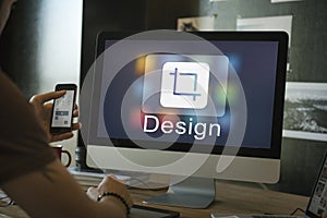 Design Software Resize Icon Concept