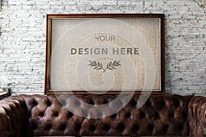 Design space photo frame isolated