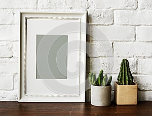 Design space photo frame isolated