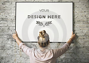 Design space photo frame isolated