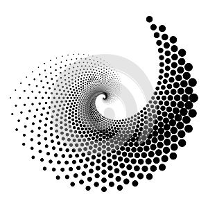 Design spiral dots element