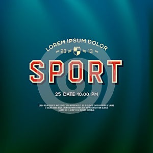 Design sport logo for college and university team