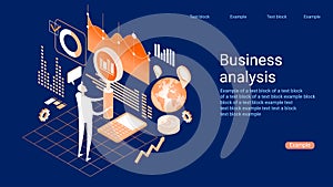 Design statistical and Data analysis for business finance investment concept