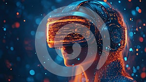 An abstract visual representation that explores the 