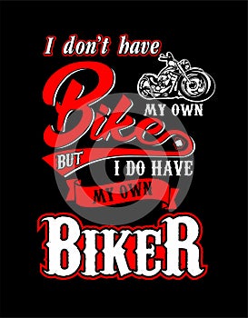 Design t shirt Biker
