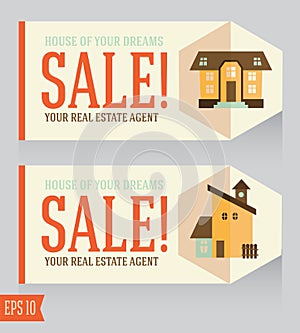 Design template for real estate sale card
